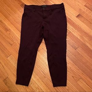 Liverpool Jeans Burgundy Jeggings